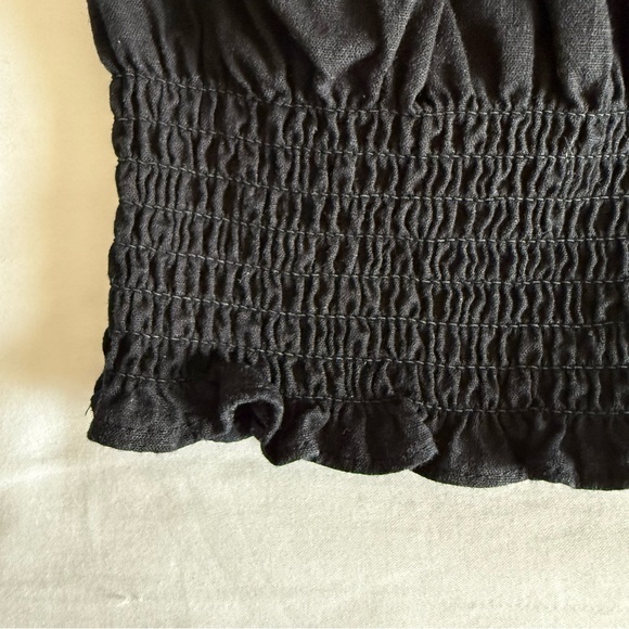 Brandy Melville Black Smocked Top - Picture 4 of 7